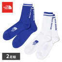 【ボーナスサマーセール開催中】ザノースフェイス THE NORTH FACE EVERYDAY CREW SOCK NSE - 2P エブリデイ クルー ソックス2P【TNF BLUE/TNF WHITE】NF0A8CMP G78/【2025SS】m-inner