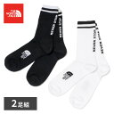 【ボーナスサマーセール開催中】ザノースフェイス THE NORTH FACE EVERYDAY CREW SOCK NSE - 2P エブリデイ クルー ソックス2P【TNF BLACK/TNF WHITE】NF0A8CMP KY4/【2025SS】m-inner