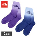 【ボーナスサマーセール開催中】ザノースフェイス THE NORTH FACE EVERYDAY CREW SOCK DIP エブリデイ クルー ソックス2P【Galactic Blue/Digital S】NF0A8CMS AC7/【2025SS】m-inner