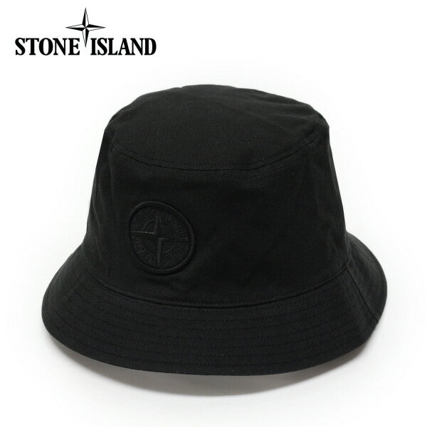 24SSモデルストーンアイランド STONE ISLAND コンパス刺しゅう バケットハット【V0029 BLACK】99461 V0029/【2024SS】goods