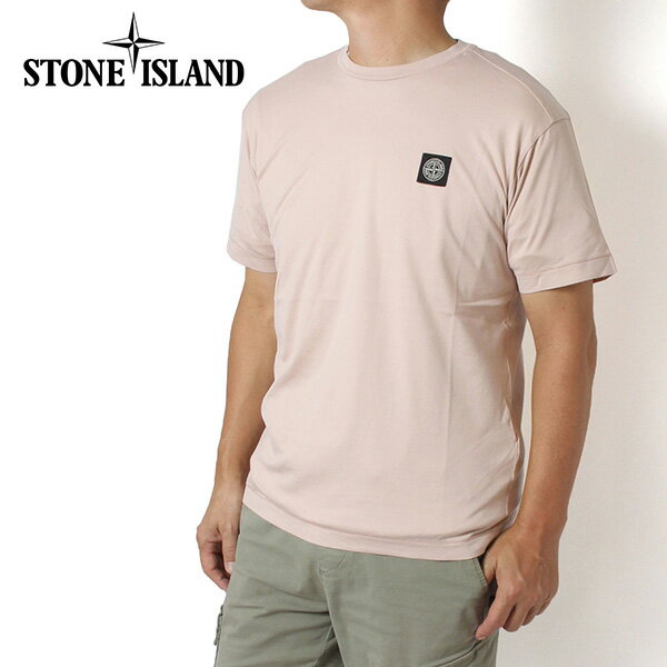 25SSモデルストーンアイランド STONE ISLAND COMPASSロゴパッチ Tシャツ【V0082 ANTIQUE ROSE】K1S152100039 S0013 V0082/【2025SS】m-tops