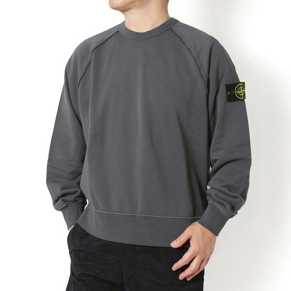 Rakuten - 26SSモデルストーンアイランド STONE ISLAND バッジワッペン付き ラグランスリーブ スウェットトレーナー【V002D BLUE GRAY】L1S156100041 S0051 V002D/【2026SS】m-tops
