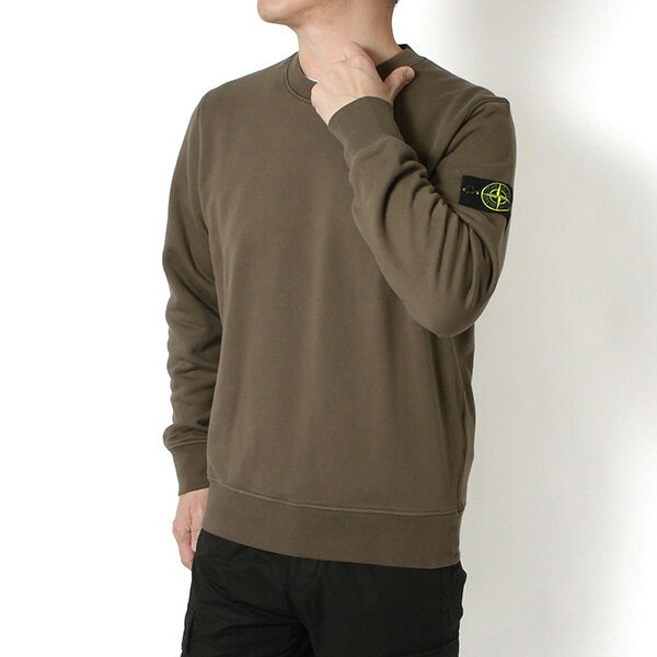 樂天商城 - 【ポイント祭】26SSモデルストーンアイランド STONE ISLAND バッジワッペン付き コットンフリース スウェットトレーナー【V007C UMBER】L1S156100060 S0051 V007C/【2026SS】m-tops