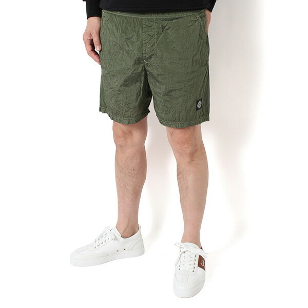 樂天商城 - 【ポイント祭】26SSモデルストーンアイランド STONE ISLAND コンパスパッチ ナイロンショーツ スイムウエア【V005G MILITARY GREEN】L1S15B100004 S0043 V005G/【2026SS】m-bottoms