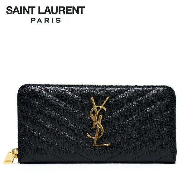 サンローラン SAINT LAURENT モノグラムYSL ラウンドファスナー長財布【ブラック】358094 BOW01 1000/【2023-24AW】l-wallet