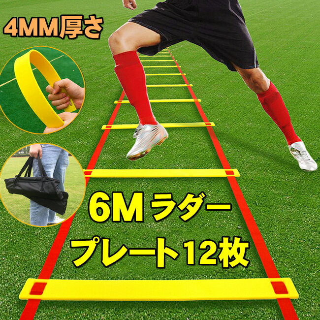 トレーニングラダー 6m トレーニング用品 野球 陸上 ラグビー アジリティー サッカー フットサル 練習..