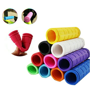 自転車 グリップ 単色 ママチャリ BMX マウンテンバイク クロスバイク 折り畳み自転車 ミニベロ 自転車パーツ ハンドル ハンドグリップ ポイント消化