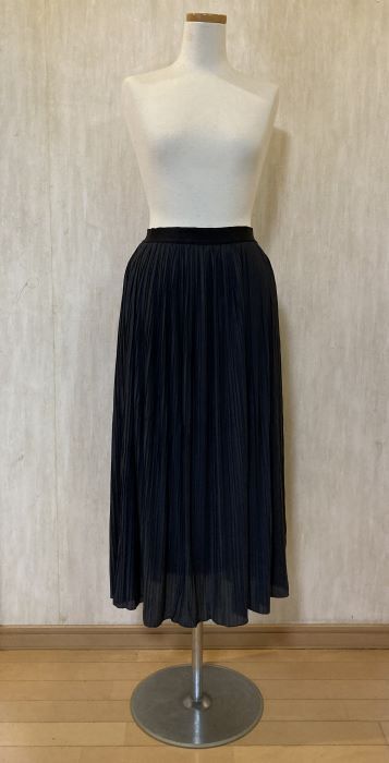 ロペ プリーツスカート レディース ロングスカート 細ヒダ ダークグレー W63/H90 送料無料