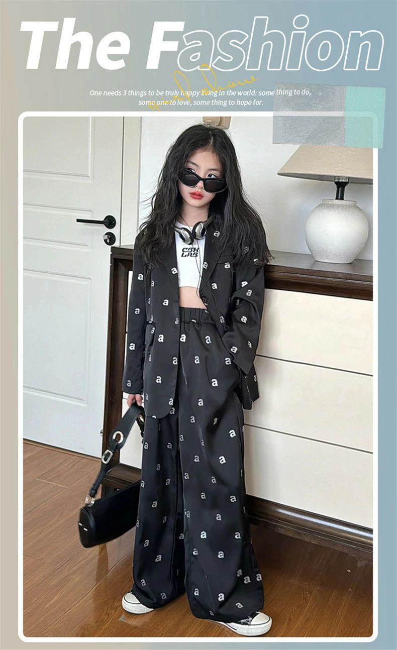 キッズダンス スーツセット 女の子 2点セット ダンス スパンコール ジャケット パンツ 子供服 女の子 キッズ おしゃれ オーバーサイズ 子供服 hiphop 学生 発表会 ヒップホップ JAZZ ダンス衣装 チームダンス 120-170cm