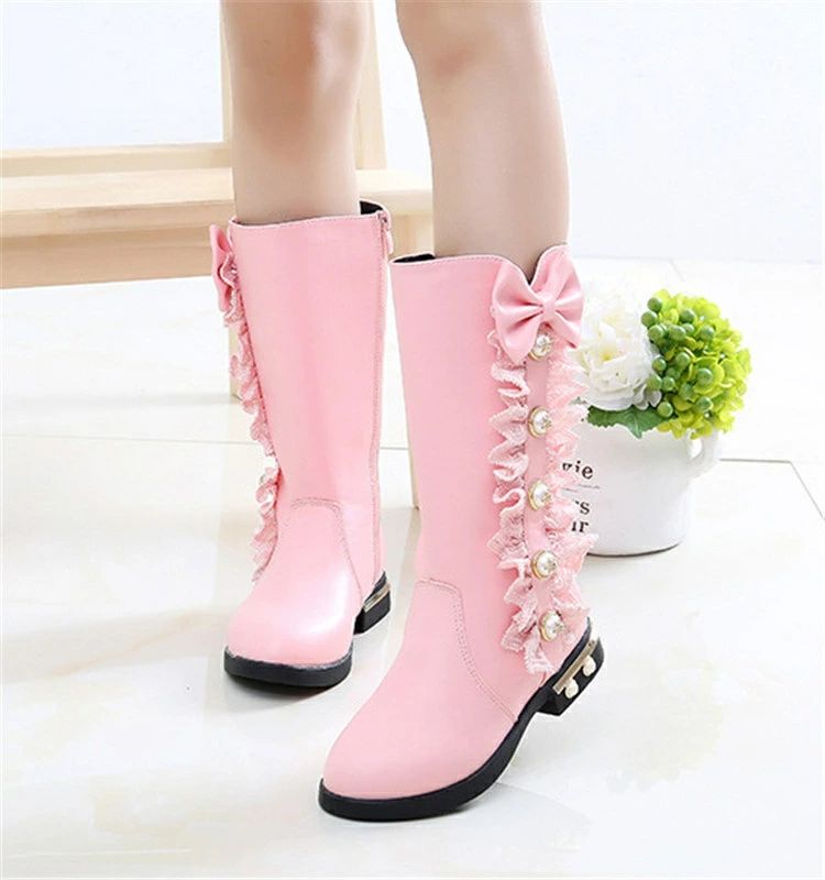 ロングブーツ キッズ 裏起毛 子供靴 女の子 子供ブーツ ジュニア サイドゴア キッズ靴 ベビー靴 キッズ..