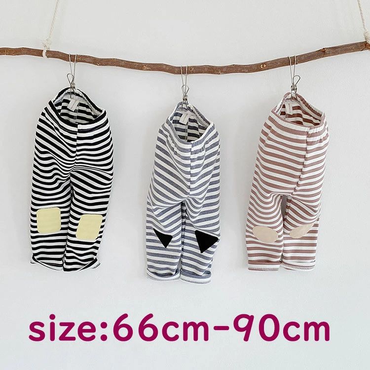 ベビー服 こども服 男の子 女の子 ベビー キッズ ボーダー ボトムス オシャレ 秋冬 ストレッチ 子供パ..