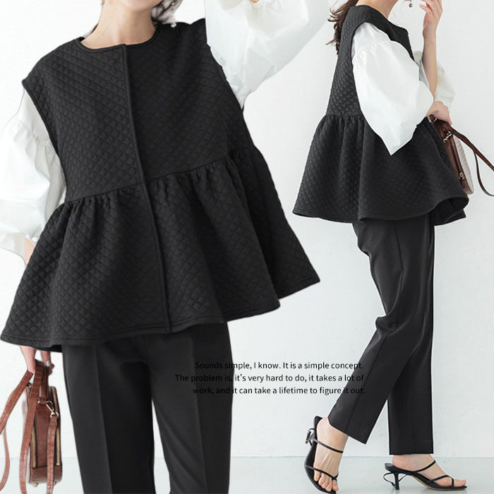 ベスト レディース 中綿ベスト ライトアウター 前開き コート 秋冬 ジャケット トップス 羽織り 厚手 防寒 量軽 ノースリーブ 通勤 通学 韓国風 レイヤード 重ね着 ゆったり 柔らか ふわふわ カジュアル