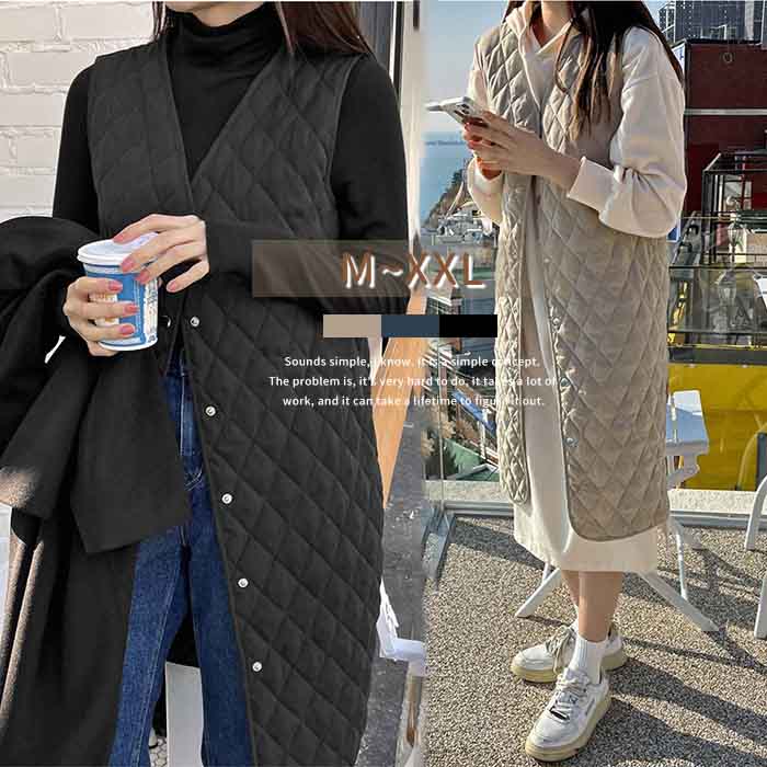 ベスト 秋 レディース 秋冬 ジレ 中綿ベスト キルティング 秋冬 厚手ベスト 羽織り アウター ジャケット ジレ レイヤード 重ね着 ミドル丈 秋 冬 ジャケット 送料無料