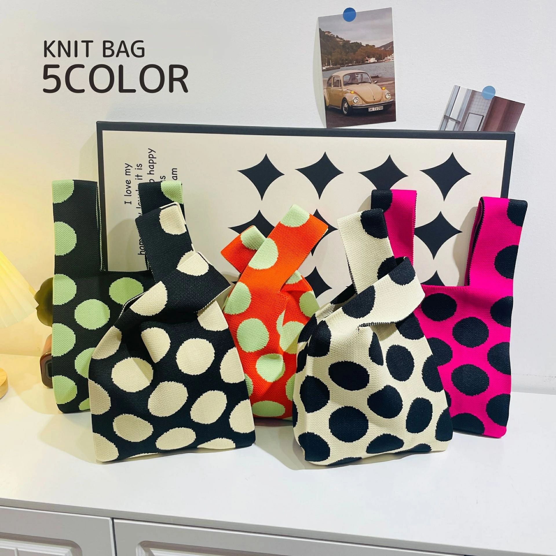 送料無料 ニットバッグ ハンドバッ