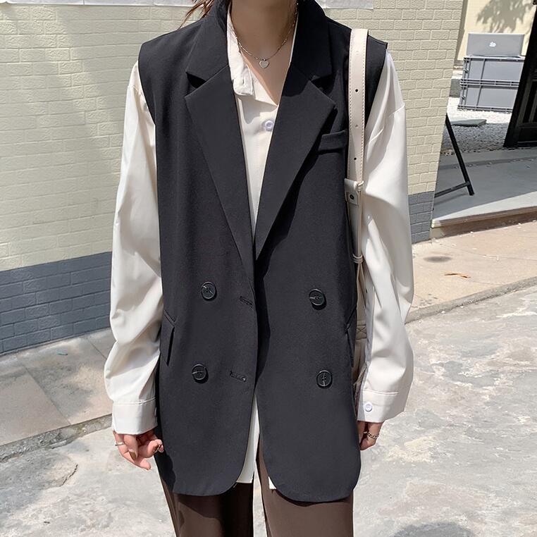 ジレ レディース 春 夏 ロング ベスト キレイめ フォーマル ロングベスト テーラード テーラードベスト スーツノースリーブ シンプル 羽織り 前開き 無地 きれいめ カジュアル レイヤード フェミニン 20代 30代 40代