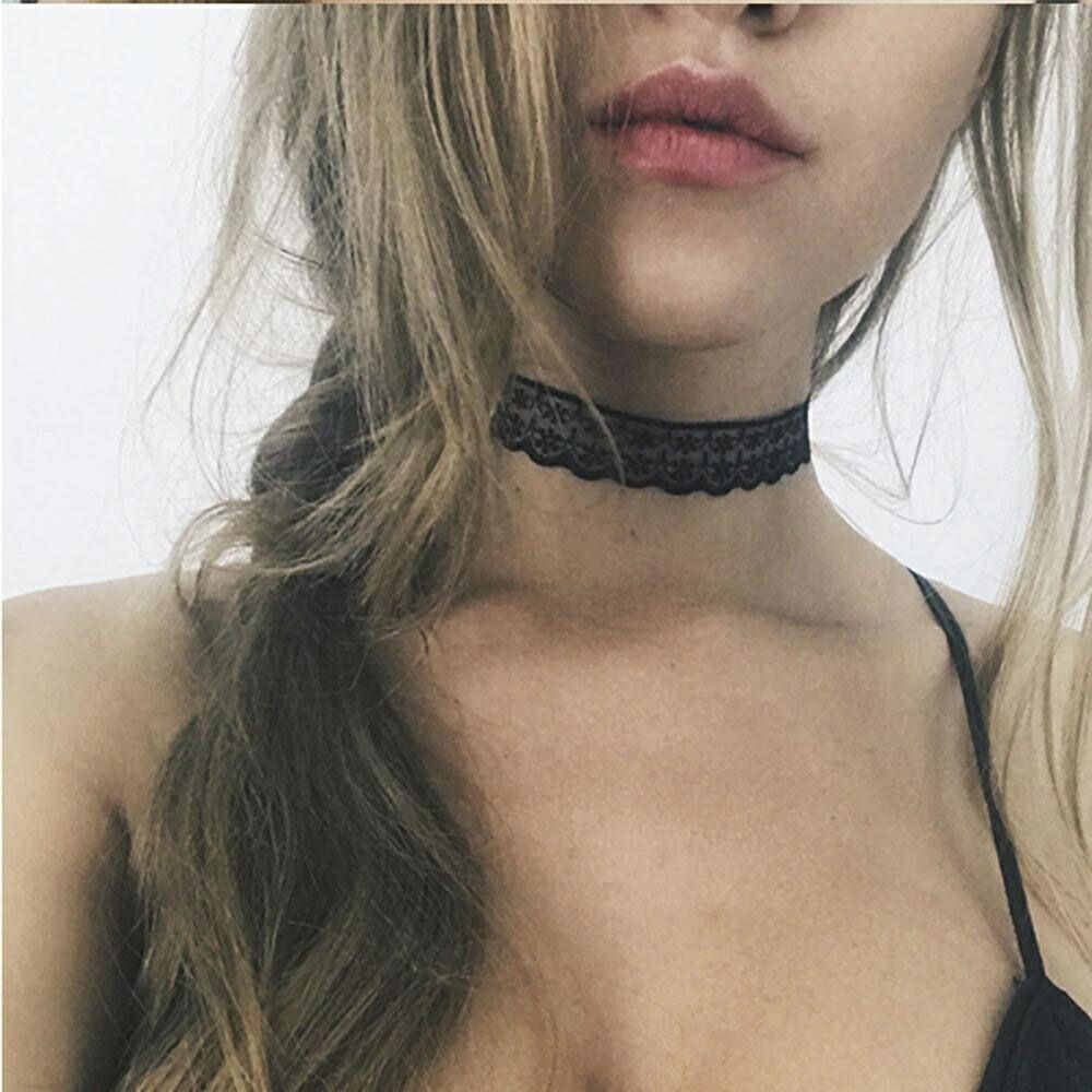 新生活 気楽 チョーカー ブラック レース リボンチョーカー ネックレス 首輪 メンズ レディース ユニセックス アクセサリー ジュエリー 単品 スタイル ノーブランド シンプル お洒落ア