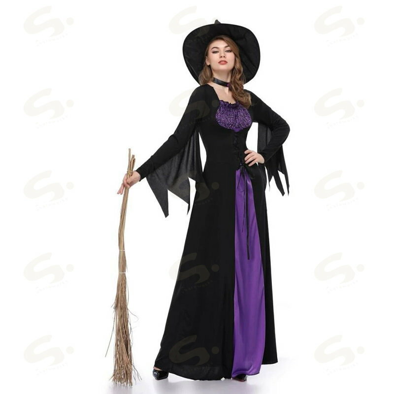 ハロウィン コスプレ レディース 大人用 ワンピース 魔女風 巫女 魔法使い コスチューム 可愛い ハロウィン 仮装 キャラクター ワンピース 3点セット 舞台劇 コスチューム コスプレ衣装 文化祭 忘年会 舞台衣装 演出服 パーティー用 Hallowe