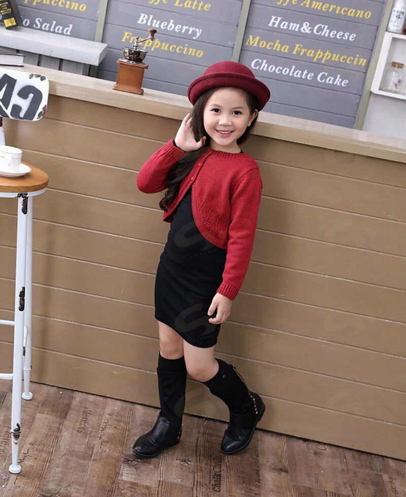 女の子 カーディガン ボレロ 子供服 セーター 羽織り 長袖 トップス キッズ 子ども...