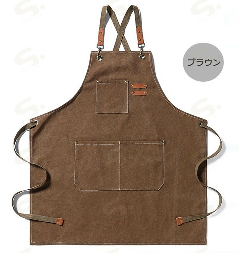 エプロン キャンバス 前掛け ワークエプロン カフェエプロン H型 メンズ レディース 作業用 職人 シンプル ズック 男女兼用 調整可能 動きやすい 女性用 仕事用 保育士 カフェ 料理教室 家庭用 男性用 無地 ウーマン 体型カバー