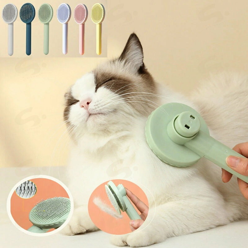 ペット用ブラシ 猫 ブラッシング 犬ブラシ 7色 ペット用くし ピンブラシ お手入れ ...
