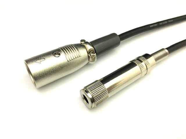 XLR�ޥ���ü�Ҥ�6.3������³���������Ѵ������� XLR3/12C-6.3����Υ�른��å��ޥ���ü���Ѵ�������0.2M �ݥ�����ȡ����