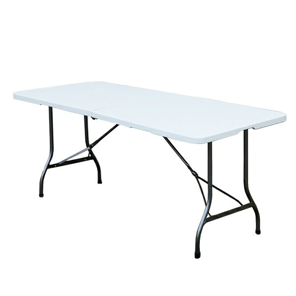 アウトドアテーブル ガーデンテーブル 幅180cm 折り畳み式 頑丈 大型 ダイニングテーブル ガーデンファニチャー 折りたたみ レジャー アウトドア BBQ テーブル 外テーブル