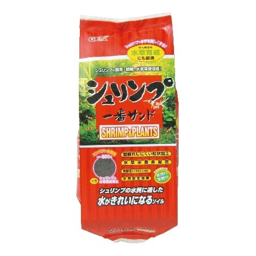 シュリンプ一番サンドは原料の火山灰土・黒ぼく土を無菌の状態加熱処理し、さらに扱いやすく改良した自然造粒です。 透水性、通気性、保水性を兼ねそなえ、水替え時の水質急変も防止するなど、ビーシュリンプ等の水質に適したソイルです。 ●型崩れしにくい粒上加工 ●水草栄養素配合 ●弱酸性から中性のPH設定・水質安定効果 ※画像は2Kgの物です。 メーカー：GEX(ジェックス) モバイルサイトはこちら ■関連キーワード：熱帯魚 金魚 グッピー メダカ 水草 レイアウト 水槽 アクアリウム テラリウム 底床 ボトムサンド パウダー粒 砂 サンド ソイル セラミック ノーマル粒 粗目 細目 ろ過 砂利 ジャリ 大磯砂 サンゴ砂 川砂 リバーサンド パワーハウス 溶岩粒 田砂 水草一番 ピュアサンド プラチナソイル シュリンプストーン GEX ジェックス ニッソー コトブキ JUN スドー クリオン 水作 メンテナンス 交換 水替え 観賞用