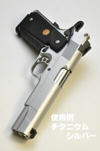 チタニウムシルバースプレーキャロムショットガンブルー