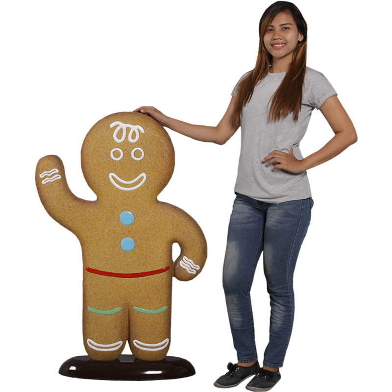 ジンジャーブレッド ボーイ　クッキーマン（等身大フィギュア/メニューボード） 大型商品のため送料別..