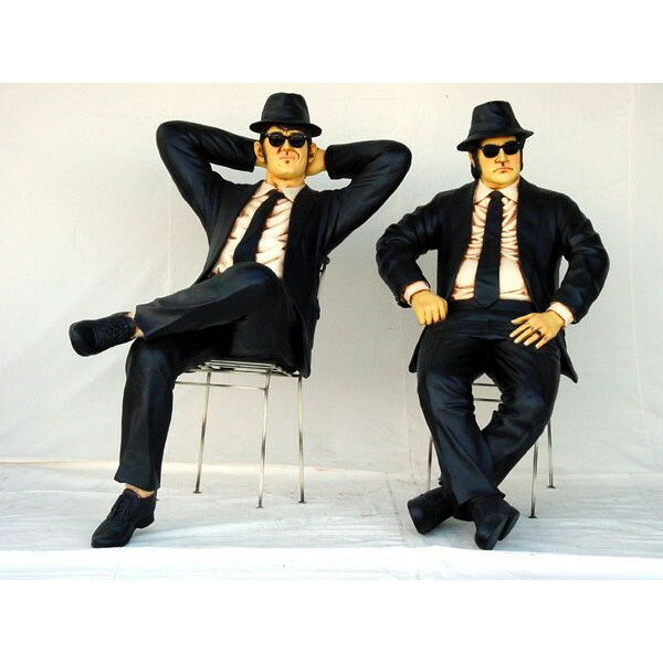 ブルースブラザーズ・シッティング　等身大フィギュア　【2体セット】のサムネイル