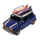 ブリキのおもちゃ コンパクトカー紺