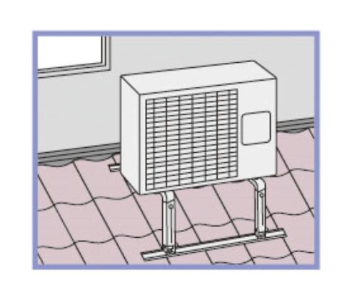 エアコン室外ユニット用据付架台 傾斜屋根用 B...の紹介画像2