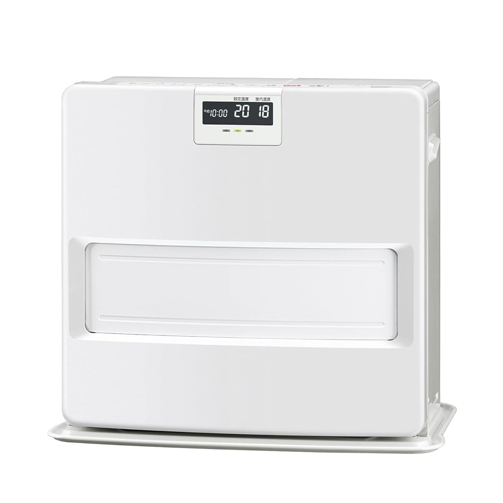 CORONA(コロナ) 石油ファンヒーター 【日本生産】 (木造15畳 / コンクリート20畳 まで) 消臭シャッター エコ運転 ワンタッチ給油 ホワイト FH-VX5725BY(W)