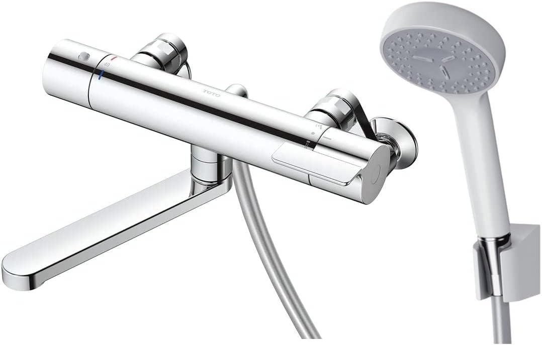 TOTO 浴室用 壁付サーモスタット混合栓 170mmコンフォートウェーブシャワー90φ TBV03401J1