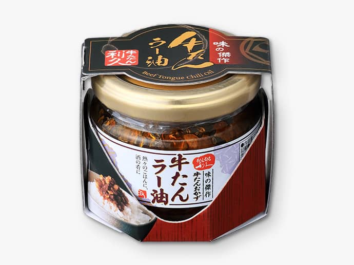 【全国送料無料/あす楽】牛たんラー油 100g 牛たん炭焼 利久 ピリ辛 ラー油 辣油 ラーユ 食べ ...