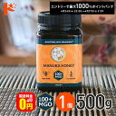 最大400円OFFクーポン!5/1の0時から♪残りわずか!★【送料無料】アクティブ マヌカハニー MGO100+ 500g 1個