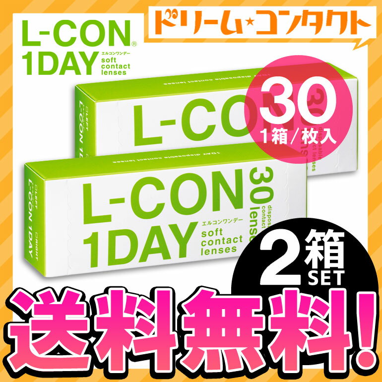 エントリーでポイント5倍！エルコンワンデー 2箱 1箱30枚入り シンシア コンタクトレンズ 1日使い捨てコンタクトレンズ ワンデー 使い捨てコンタクトレンズ 1日使い捨て 【1day】【lcon】両目1ヶ月分 送料無料