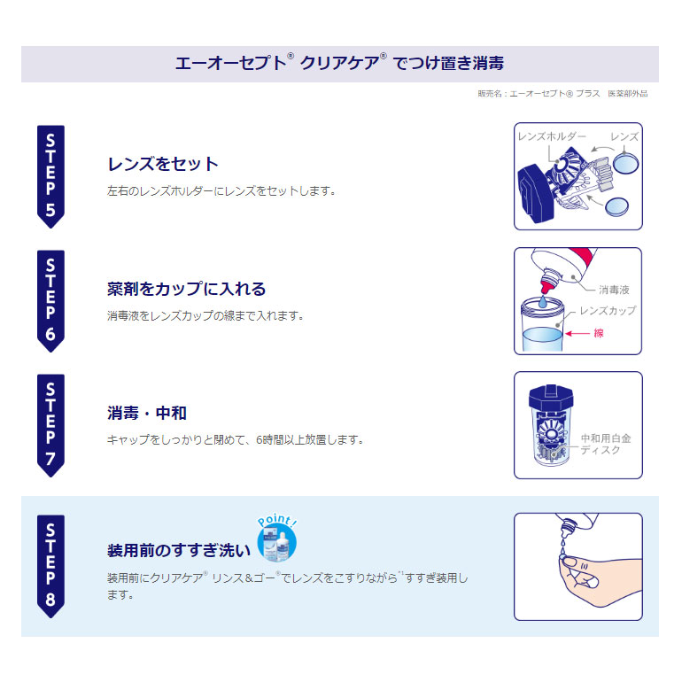 最大1000円OFFクーポン!10/13の9:59まで♪【送料無料】クリアケア リンス＆ゴー 360ml 12箱セット ソフトコンタクトレンズ用すすぎ・保存液 dreamcl-10017207 ドリームコンタクト サンプル画像3