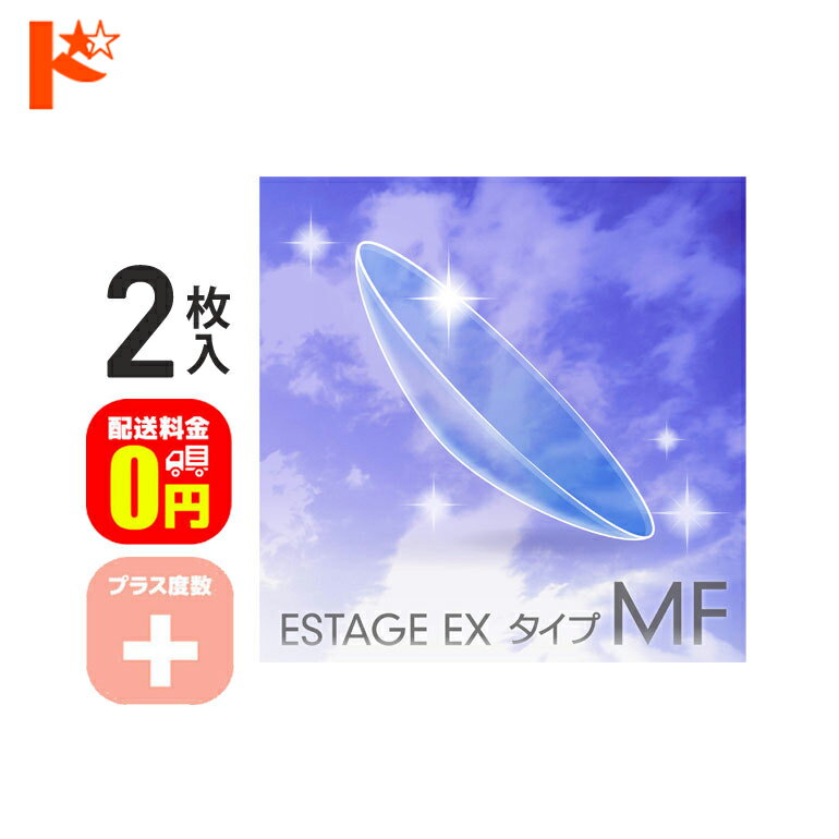 最大100%ポイントバック！5月16日1:59まで♪【送料無料】エスタージュEXタイプMF プラス度数 2枚セット / エイコー EIKO コンベンショナル ハードコンタクトレンズ ハードレンズ 遠近両用 えんきん マルチフォーカル 長期装用 連続装用可能レンズ 最長1週間 快適