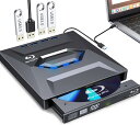 ブルーレイドライブ 外付け Blu-ray プレイヤー ブルーレイプレーヤー USB3.0&Type-C両接続 CD/DVDプレーヤー Blu-ray CD/D...