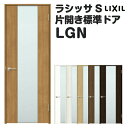 室内ドア 特注 オーダーサイズ ラシッサS 標準ドア LGN ノンケーシング枠 W597〜957×H1740〜2425mm ガラス入りドア 錠付き/錠なし リク...