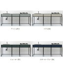 【9月はエントリーでP10倍】 ワンド マイセット SOUシリーズ キッチン バイブレーション天板 3口IHセット 間口2100 SOU2100KVA■B■(左/右、カラー8色) フレームキッチン システムキッチン 流し台 おしゃれ クラフト感 DIY ドリーム