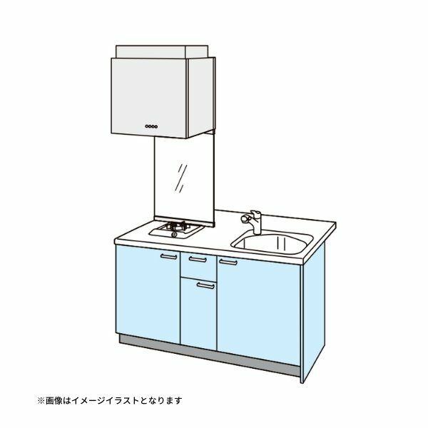 コンパクトキッチン ティオ Tio LixiL ペニンシュラI型 ベーシック W1524mm 間口152.4cm 奥行97cm(グリルなし1口コンロ用) グループ1 リクシル システムキッチン ドリーム