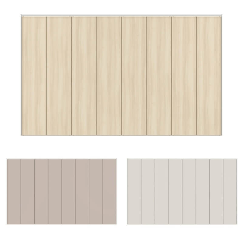 【オーダーサイズ 】クローゼット扉 ドア 8枚折れ戸 ラシッサD キナリモダン レールタイプ LAD ノンケーシング枠 W2747〜3648×H2024〜2425mm 特注折戸 交換 DIY ドリーム