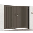開き門扉AB TM2型 両開き 柱使用 呼称07-10 扉寸法W1400(700+700)×H1000mm リクシル LIXIL 開き門扉 おしゃれ シンプル リフォーム