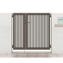 【9月はエントリーでP10倍】 開き門扉AB TR3型 親子仕様 柱使用 呼称04・08-12 扉寸法W1200(400+800)×H1200mm リクシル LIXIL 開き門扉 おしゃれ シンプル リフォーム