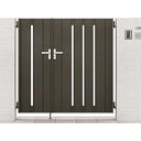 【7月はエントリーでP10倍】 開き門扉AB TS2型 親子仕様 柱使用 呼称05・09-12 扉寸法W1400(500+900)×H1200mm リクシル LIXIL 開き門扉 おしゃれ シンプル リフォーム