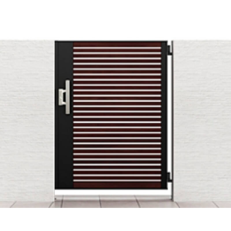 【11月はエントリーでP10倍】 開き門扉AB ウッディYS1型片開き 埋込使用 呼称08-14 扉寸法W800×H1400mm..