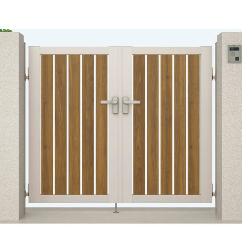 【12月はエントリーでP10倍】 開き門扉AB ウッディTS2型両開き 埋込使用 呼称06-10 扉寸法W1200(600+600)×H1000mm リクシル LIXIL 開き門扉 おしゃれ シンプル リフォーム