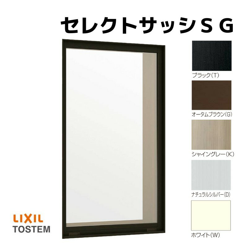 FIX窓 半外付 02609 セレクトサッシSG W300×H970 mm LIXIL 窓サイズ アルミサッシ FIX 窓 ガラス リフォーム DIY 1